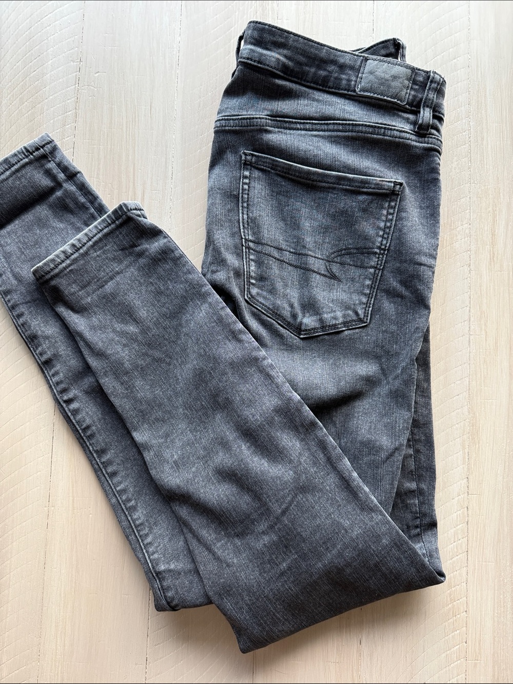 American Eagle Outfitters Black Washed Denim Pants